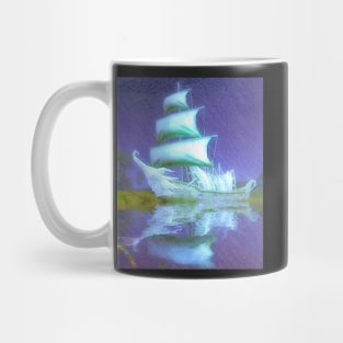 ghost pirate ship Mug